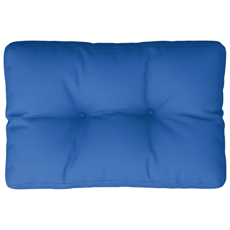 VidaXL coussin palette 50x40x12 cm tissu bleu royal
