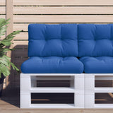 VidaXL coussin palette 50x40x12 cm tissu bleu royal