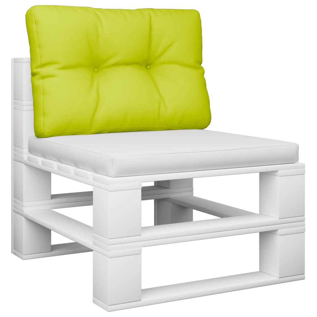 VidaXL coussin de palette 50x40x12 cm tissu vert vif