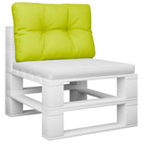 VidaXL coussin de palette 50x40x12 cm tissu vert vif
