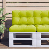VidaXL coussin de palette 50x40x12 cm tissu vert vif