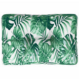 VidaXL coussin palette motif feuille 50x40x12 cm tissu