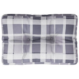 Vidaxx coussin palette 50x40x12 cm tissu motif losange gris