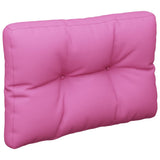 VidaXL coussin de palette 50x40x12 cm tissu rose