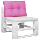VidaXL coussin de palette 50x40x12 cm tissu rose