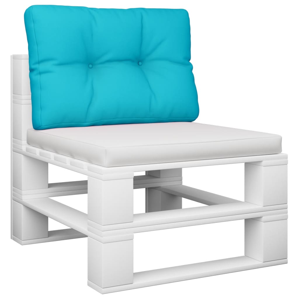 VidaXL coussin palette 50x40x12 cm tissu turquoise