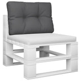 Vidaxx coussin palette 60x40x12 cm tissu anthracite