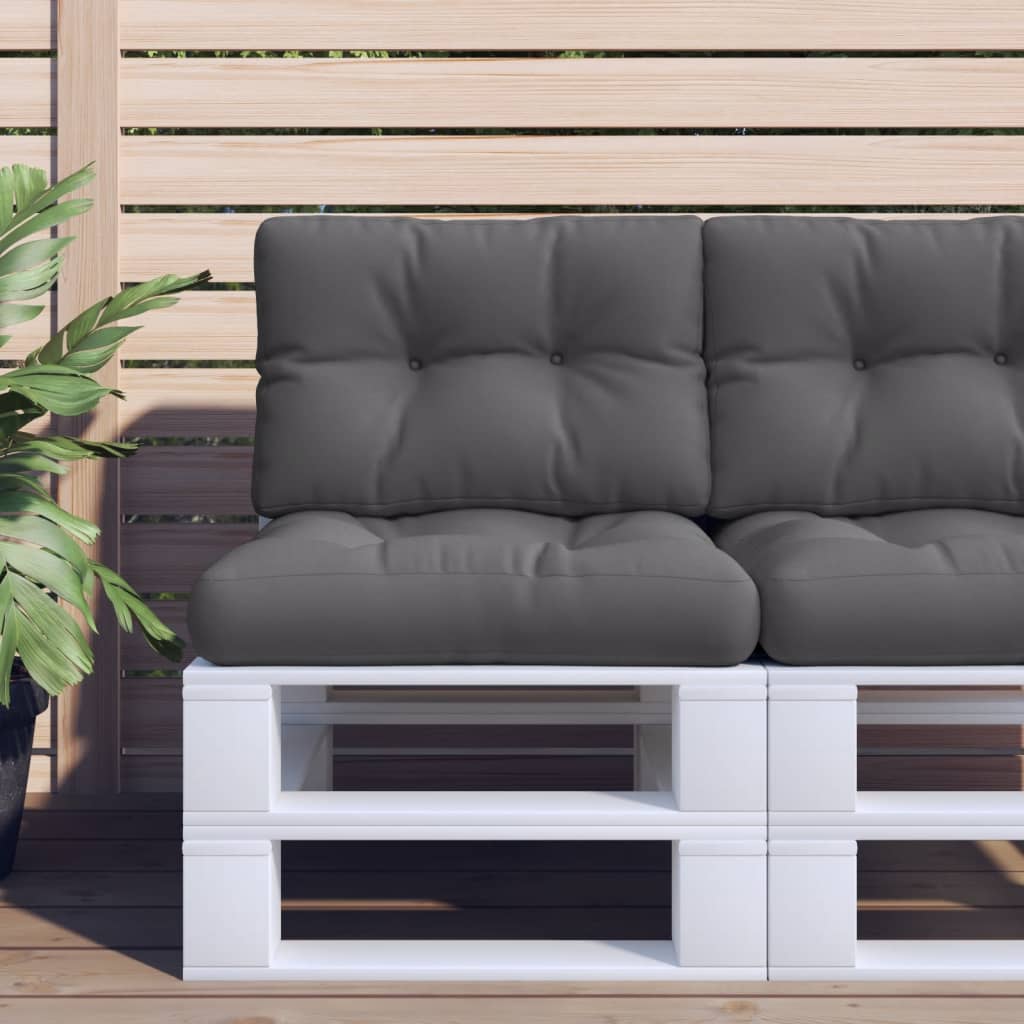 Vidaxx coussin palette 60x40x12 cm tissu anthracite