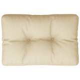 VidaXL coussin palette 60x40x12 cm tissu beige
