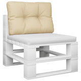 Vidaxl Pallet Cushion 60x40x12 cm tyg beige