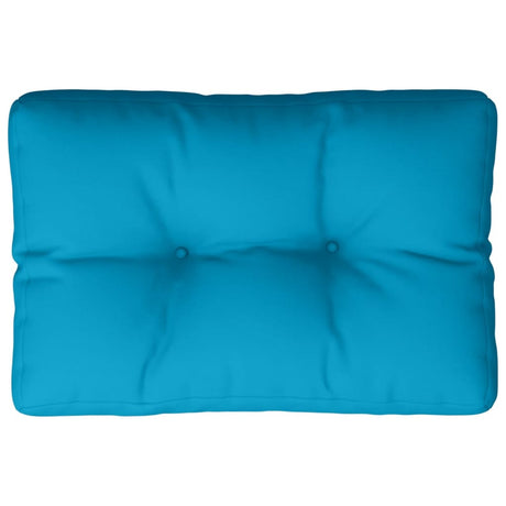 VidaXL coussin de palette 60x40x12 cm tissu bleu clair