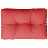 VidaXL coussin de palette 60x40x12 cm tissu rouge