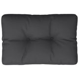 VidaXL coussin de palette 60x40x12 cm tissu noir