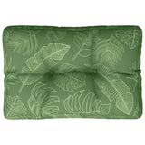 VidaXL Coussin de palette 60x40x12 cm tissu motif feuille