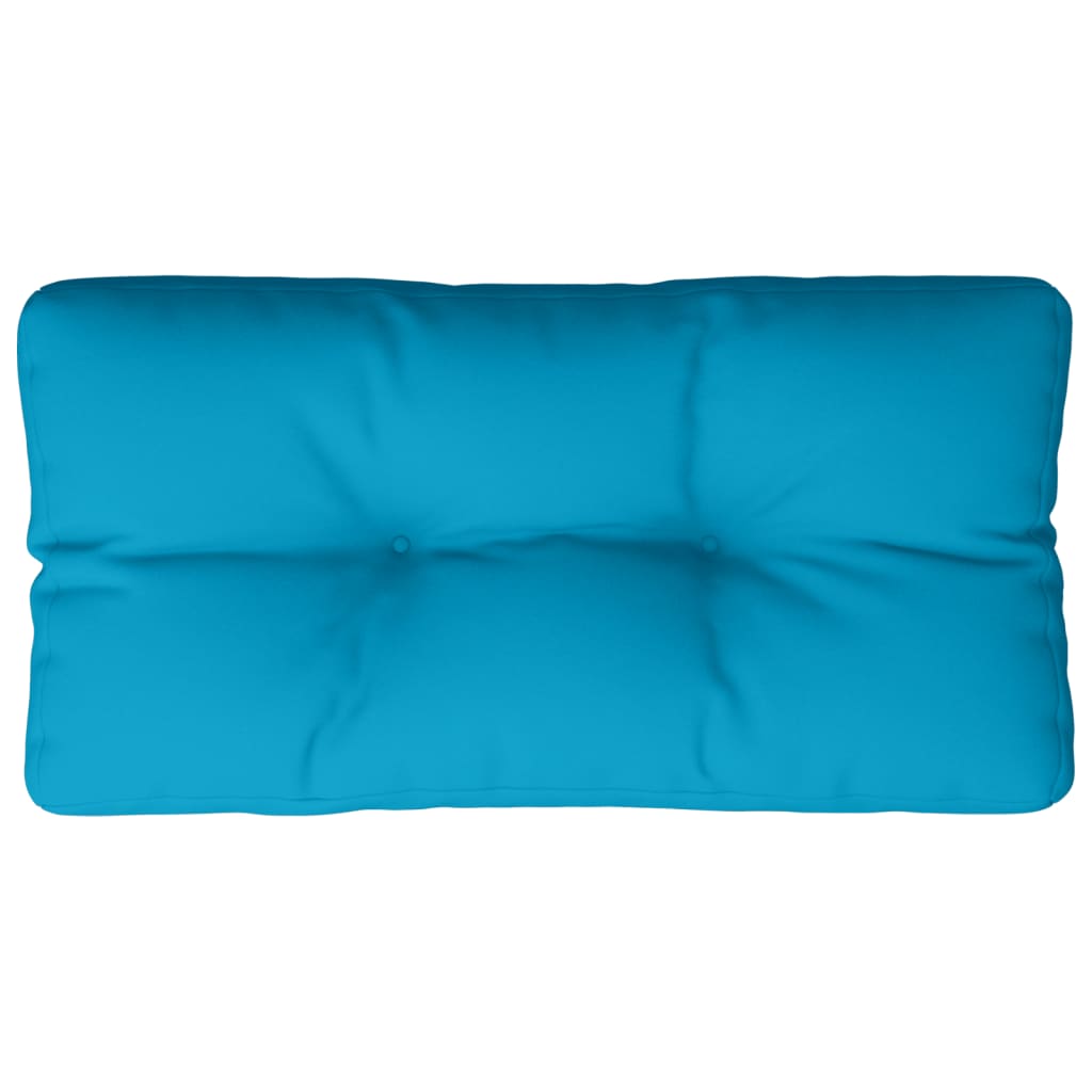 VidaXL coussin de palette 70x40x12 cm tissu bleu clair