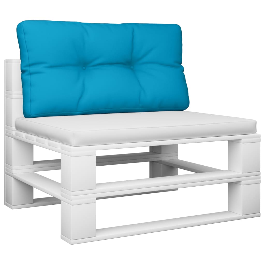 VidaXL coussin de palette 70x40x12 cm tissu bleu clair