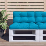 VidaXL coussin de palette 70x40x12 cm tissu bleu clair