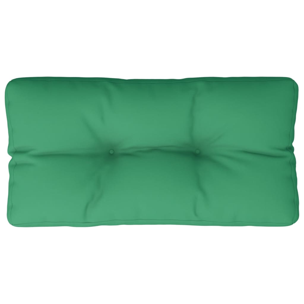 VidaXL Coussin de palette 70x40x12 cm tissu vert