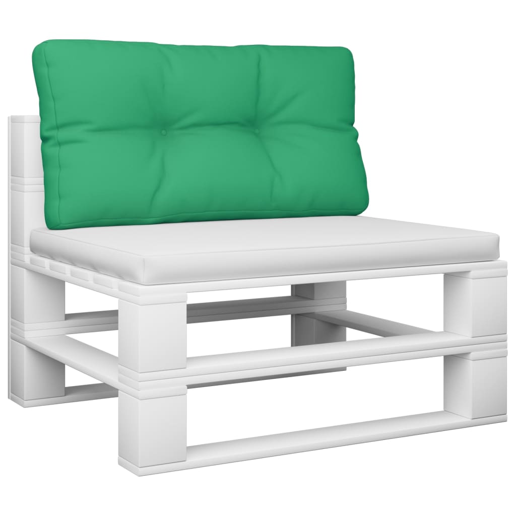 VidaXL Coussin de palette 70x40x12 cm tissu vert