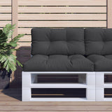 VidaXL coussin de palette 70x40x12 cm tissu noir