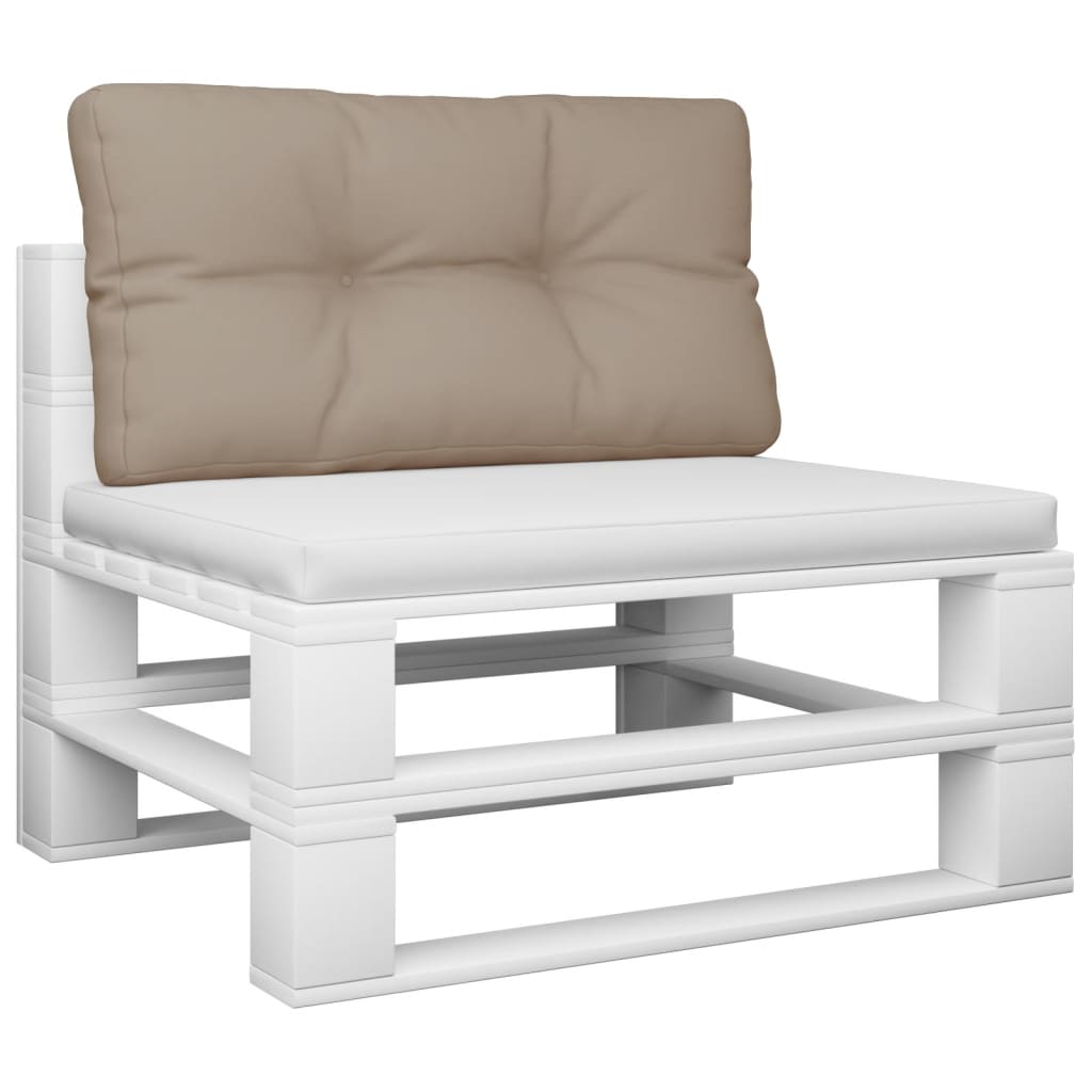 Vidaxx coussin palette 70x40x12 cm tissu taupe