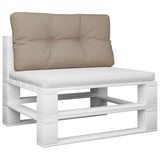 Vidaxx coussin palette 70x40x12 cm tissu taupe