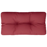 VidaXL coussin de palette 70x40x12 cm tissu rouge vin