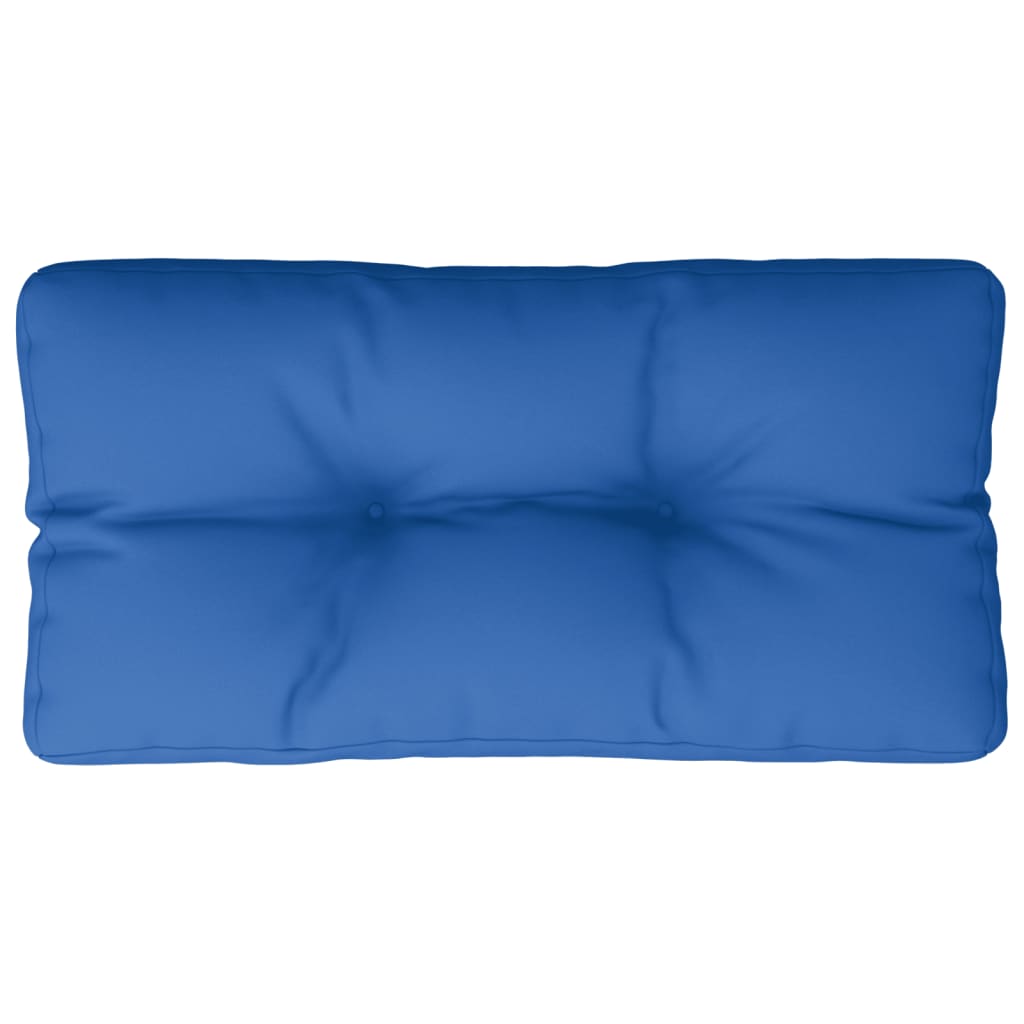 VidaXL coussin palette 70x40x12 cm tissu bleu royal