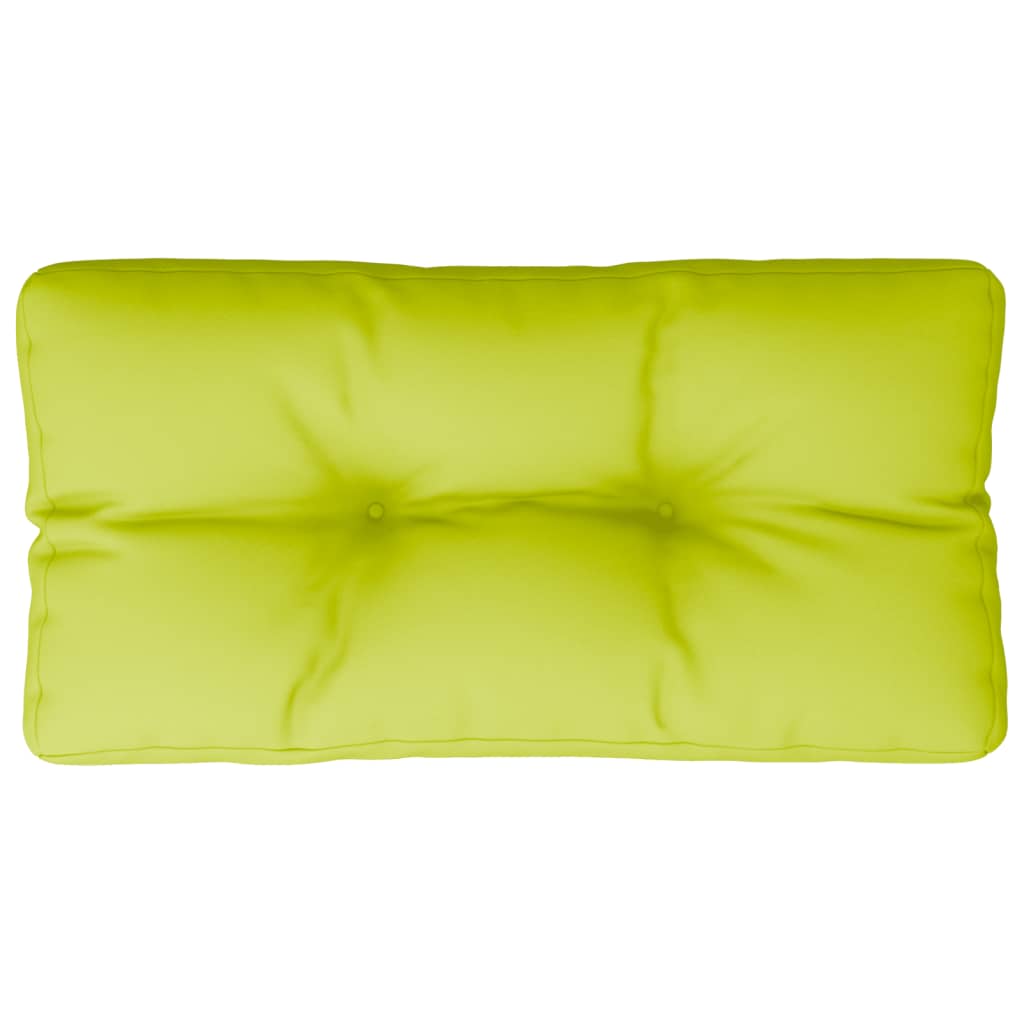VidaXL coussin de palette 70x40x12 cm tissu vert vif