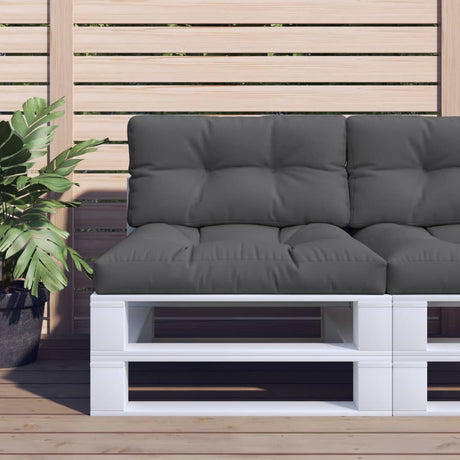 VidaXL Coussin palette 80x40x12 cm tissu anthracite