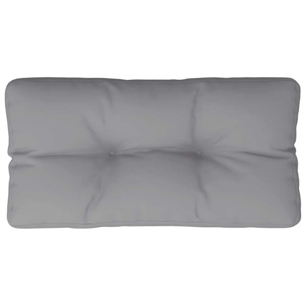 VidaXL Coussin de palette 80x40x12 cm tissu gris