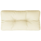 VidaXL Coussin palette 80x40x12 cm tissu couleur crème