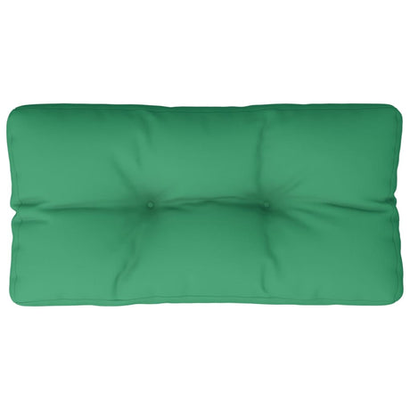 VidaXL Coussin de palette 80x40x12 cm tissu vert
