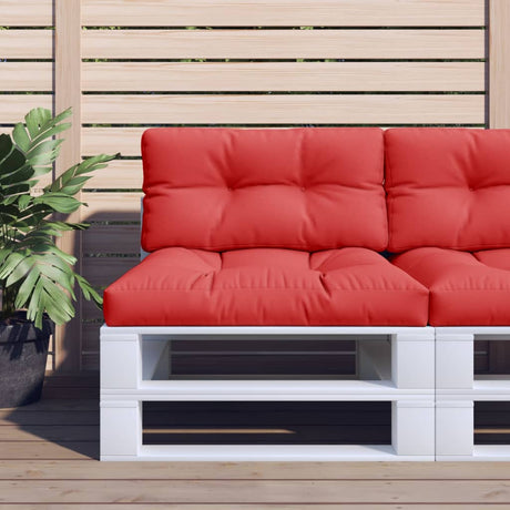 VidaXL coussin de palette 80x40x12 cm tissu rouge