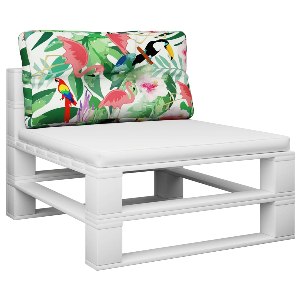 VidaXL coussin de palette 80x40x12 cm tissu multicolore