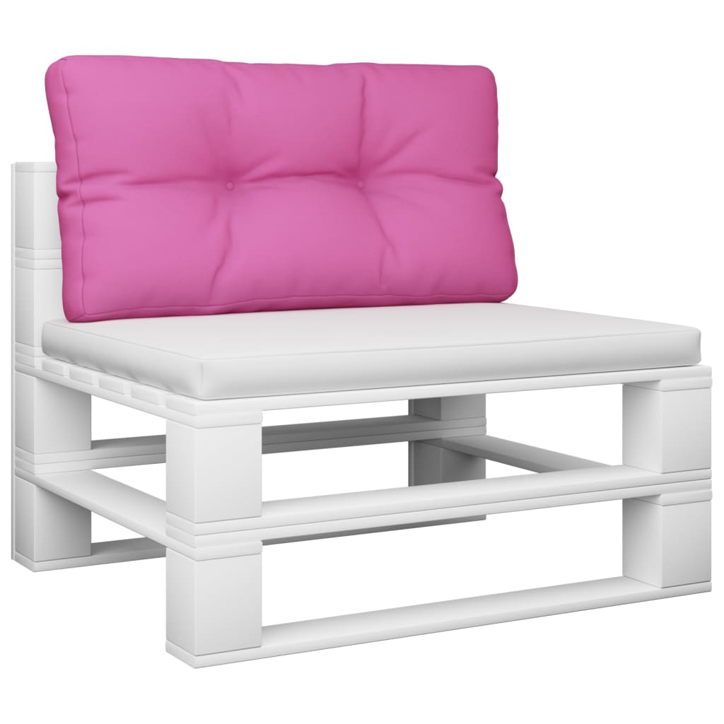 VidaXL coussin de palette 80x40x12 cm tissu rose