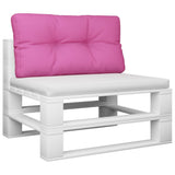 VidaXL coussin de palette 80x40x12 cm tissu rose