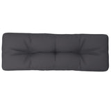 VidaXL coussin palette 120x40x12 cm tissu anthracite
