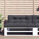 VidaXL coussin palette 120x40x12 cm tissu anthracite