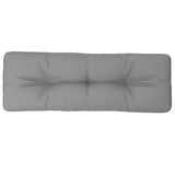 Vidaxx coussin palette 120x40x12 cm tissu gris