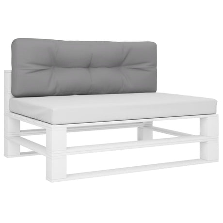 Vidaxx coussin palette 120x40x12 cm tissu gris