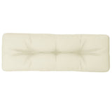 VidaXL coussin palette 120x40x12 cm tissu couleur crème