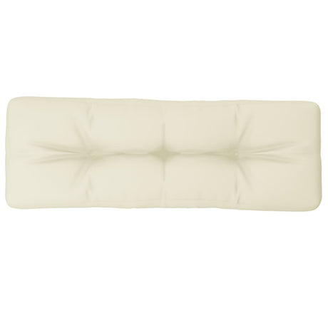 VidaXL coussin palette 120x40x12 cm tissu couleur crème