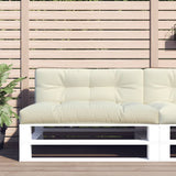 VidaXL coussin palette 120x40x12 cm tissu couleur crème