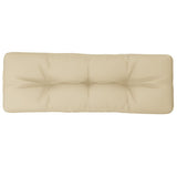 VidaXL coussin palette 120x40x12 cm tissu beige