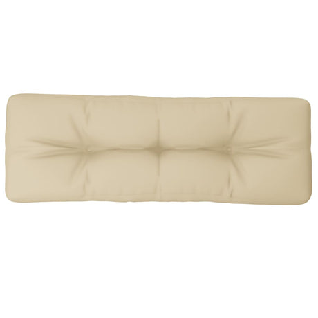 VidaXL coussin palette 120x40x12 cm tissu beige