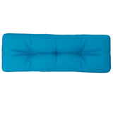 VidaXL coussin de palette 120x40x12 cm tissu bleu clair