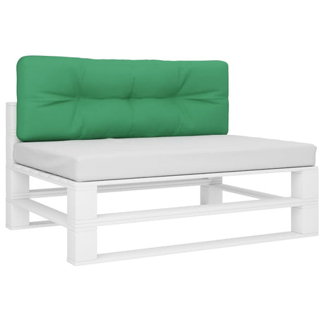 VidaXL coussin de palette 120x40x12 cm tissu vert