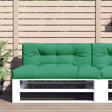 VidaXL coussin de palette 120x40x12 cm tissu vert