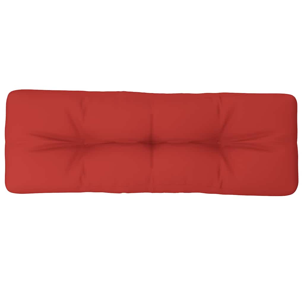 VidaXL coussin de palette 120x40x12 cm tissu rouge